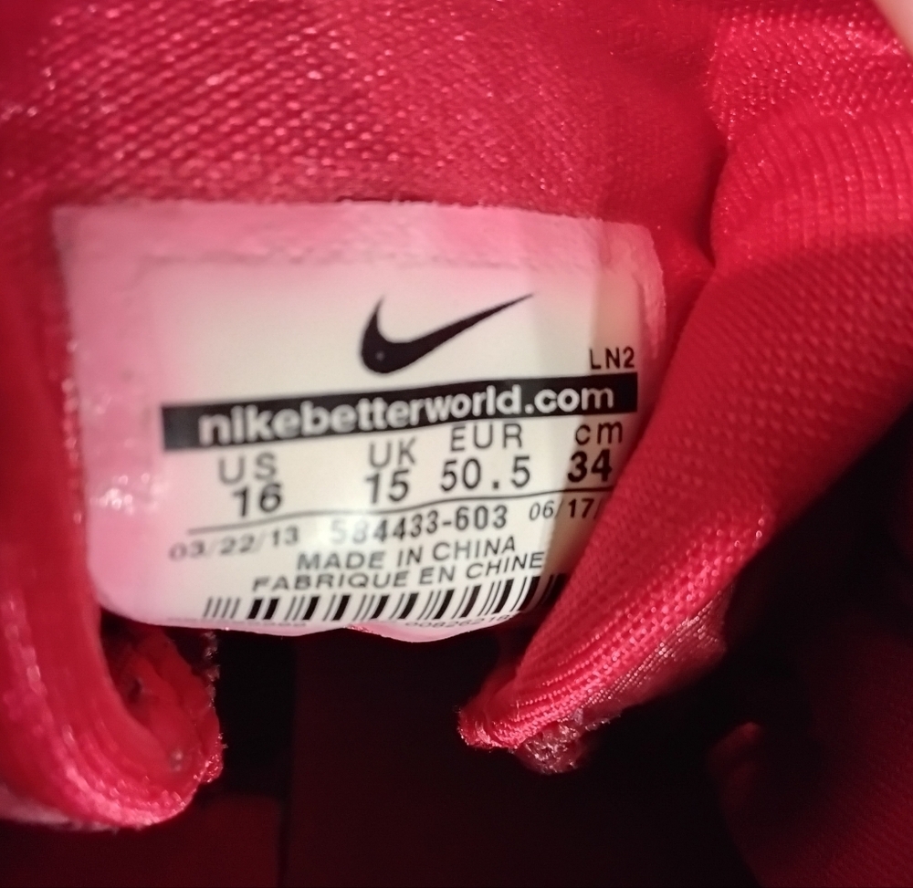 Nike Red Basketball Sneakers - Picture 7 of 8